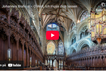 Mellemspil – Brahms – Koral: O Welt, ich muss dich lassen op. 122 nr 11 (1896).