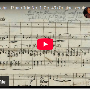Mellemspil – Mendelssohn: Klavertrio i d-moll, op.49 (1839).