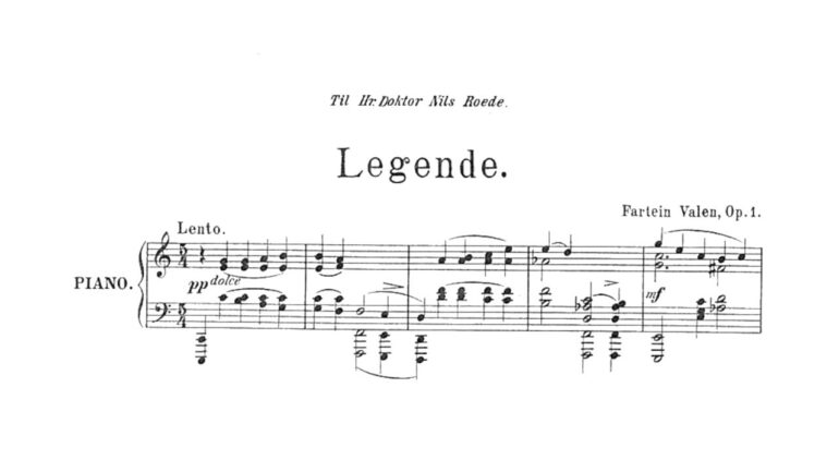 Mellemspil – Valen: Legende op. 1 (1908).