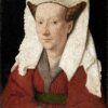 Portrett av Margareta van Eyck, kunstnerens ektefelle (1439).