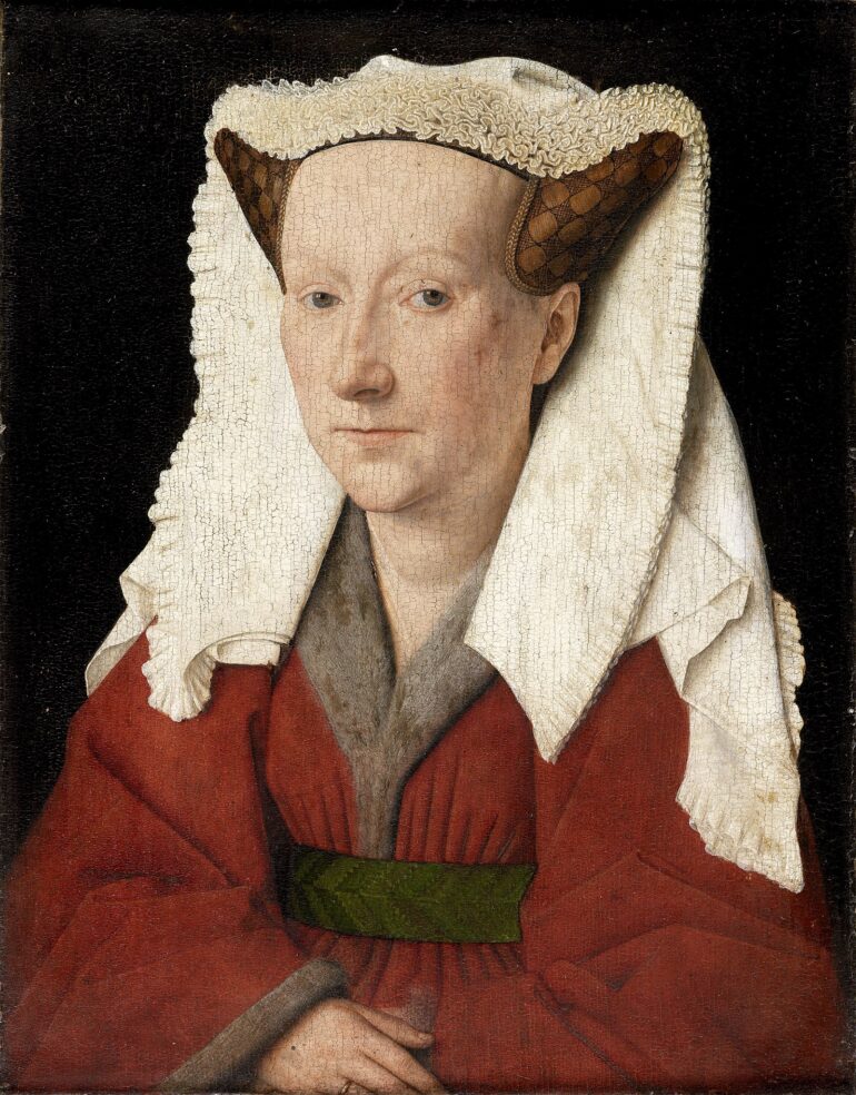 Portrett av Margareta van Eyck, kunstnerens ektefelle (1439).