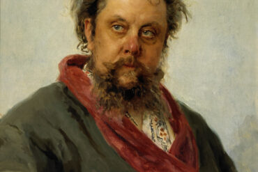 Portrett av komponisten Modest Petrovitsj Musorgskij (1881).
