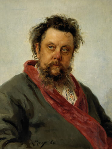 Portrett av komponisten Modest Petrovitsj Musorgskij (1881).