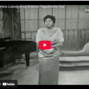 Brahms: Sapphische Ode op. 94 nr. 4 (1884).