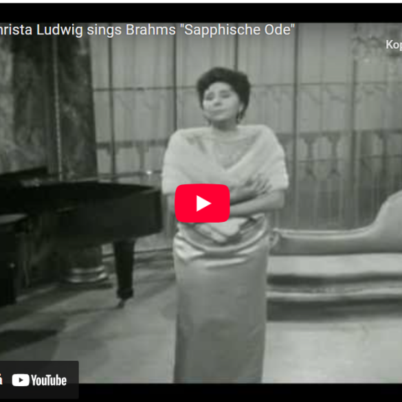 Brahms: Sapphische Ode op. 94 nr. 4 (1884).