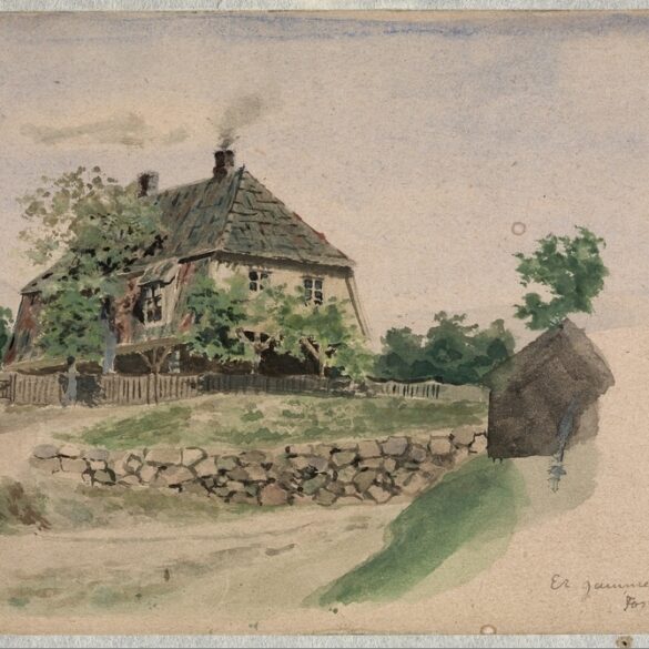 Et gammelt Herresæde ved Christiania / Fosveien, Grünerløkken (1879).