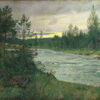 Kveld ved elven, Savalen (1907).