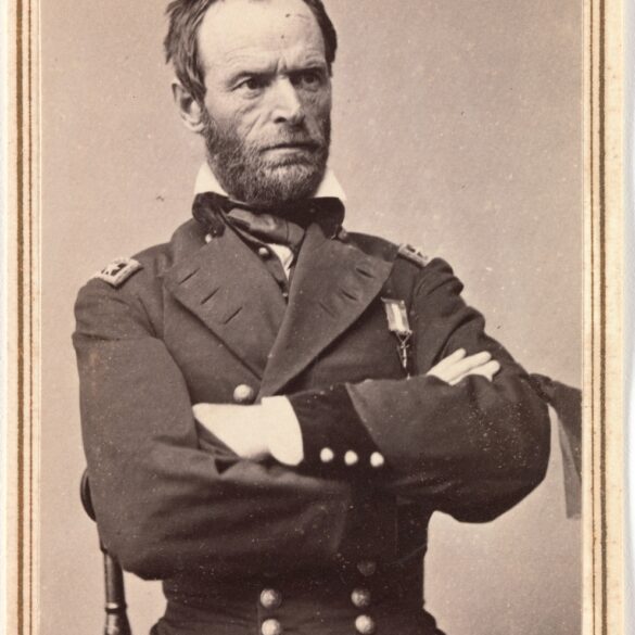 Major General William Tecumseh Sherman Wearing Mourning Armband (1865).