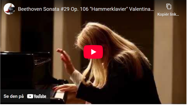 Mellemspil – Beethoven: Hammerklavier-sonaten (1817).