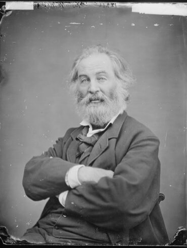 Portrett av dikteren Walt Whitman (c.1860-65).