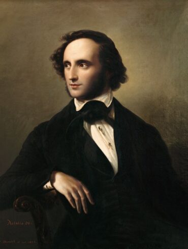 Portrett av komponisten Felix Mendelssohn-Bartholdy (1837).
