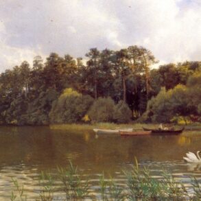 Skogsvand med Svaner (1885-97).