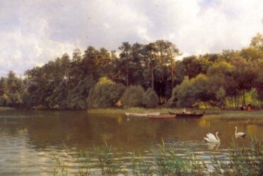 Skogsvand med Svaner (1885-97).