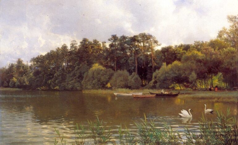 Skogsvand med Svaner (1885-97).