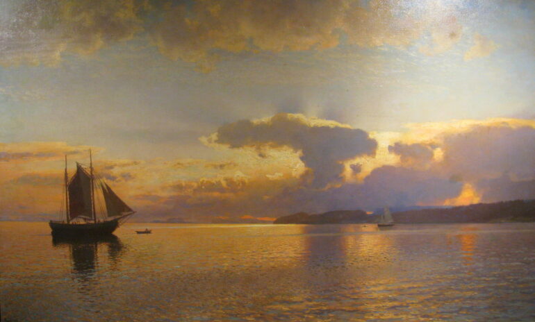Sommerkveld på Kristiania-fjorden (1901).