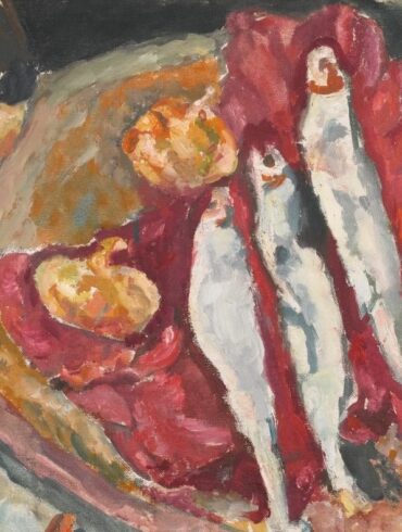Stilleben med sild og løk (c.1917).