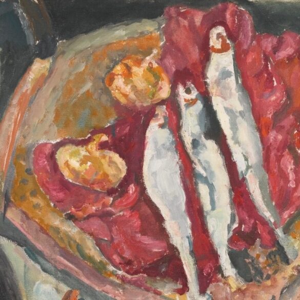 Stilleben med sild og løk (c.1917).