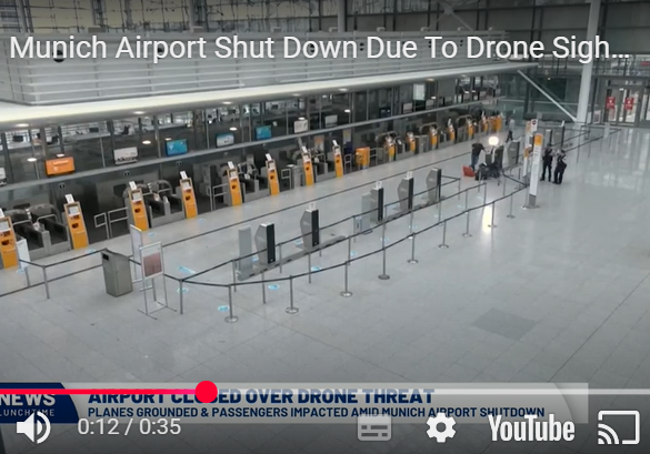 Den Korte Avis | Nu står Tyskland for tur: Droneangreb i München Lufthavn torsdag og fredag – 6500 passagerer er fortsat strandet