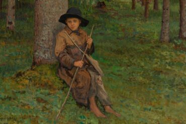 En gjetergutt i skogen (1925).