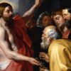 Jesus gir Peter himmelrikets nøkler (1612-15).