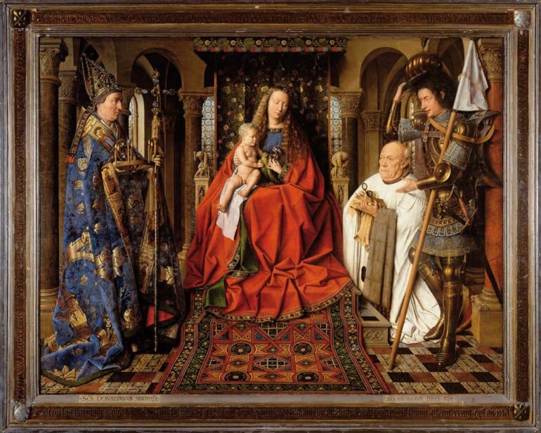 Madonna med canonicus Joris van der Paele og helgener (1434).