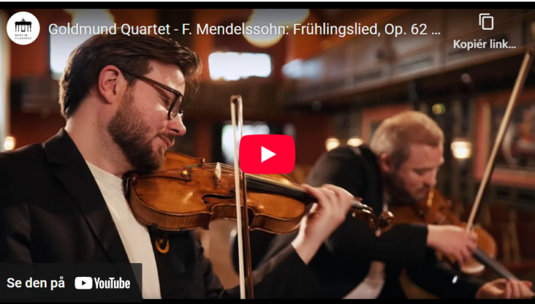 Mellemspil – Mendelssohn: Frühlingslied op. 62 nr 6 (1844),