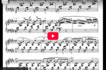 Mellemspil – Mendelssohn: Lied ohne Worte op.19 nr 1 (1832).