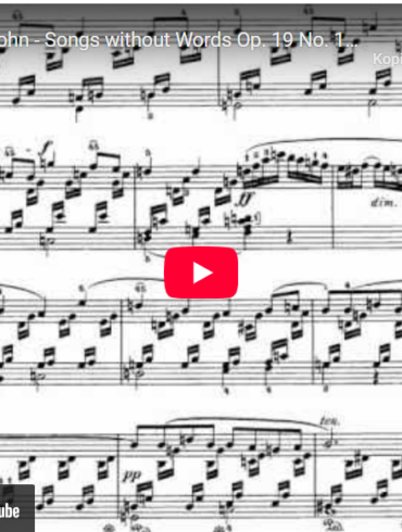 Mellemspil – Mendelssohn: Lied ohne Worte op.19 nr 1 (1832).