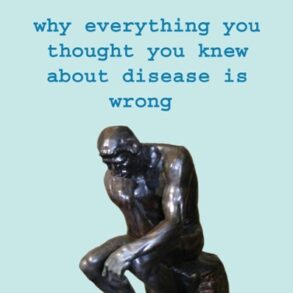 Forside på bog om sygdom