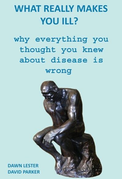 Forside på bog om sygdom