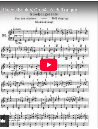 Mellemspil – Grieg: Klokkeklang, op. 54 nr. 6 (1891).