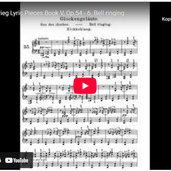 Mellemspil – Grieg: Klokkeklang, op. 54 nr. 6 (1891).