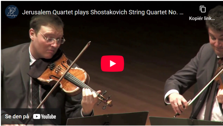 Mellemspil – Sjostakovitsj: Strykekvartett nr. 9 i Ess-dur op. 117 (1964).