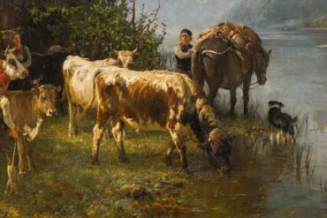 Ved vanningsstedet (1889).