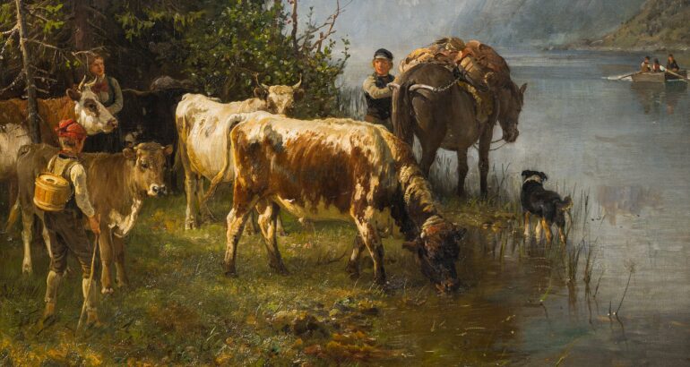 Ved vanningsstedet (1889).