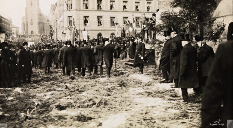 Bjørnstjerne Bjørnsons begravelse, 3. mai 1910.