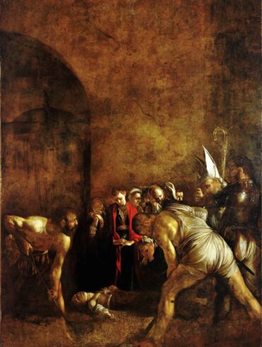 Den hellige Lucia begraves (c.1608).