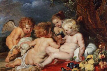 Den lille Jesus og Johannes døperen (1620-tallet).