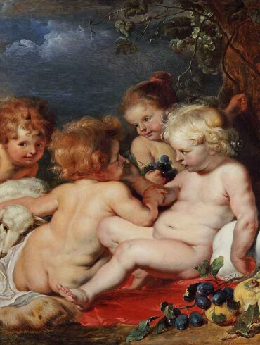 Den lille Jesus og Johannes døperen (1620-tallet).