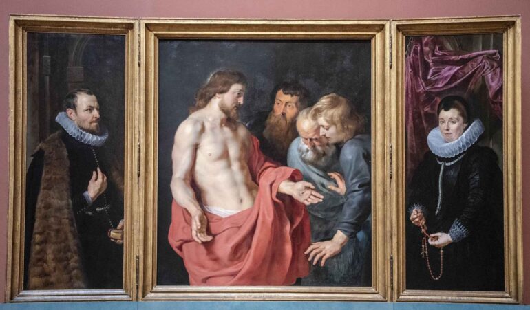 Jesus viser seg for Tomas etter sin oppstandelse (1613-15).