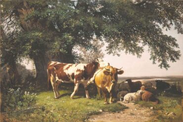 Bøling under trærne (1864).