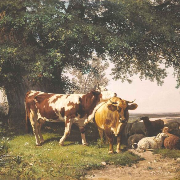 Bøling under trærne (1864).