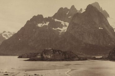 Braksæt-tinderne i Raftsund, Hadsel, Nordland (1864-89).