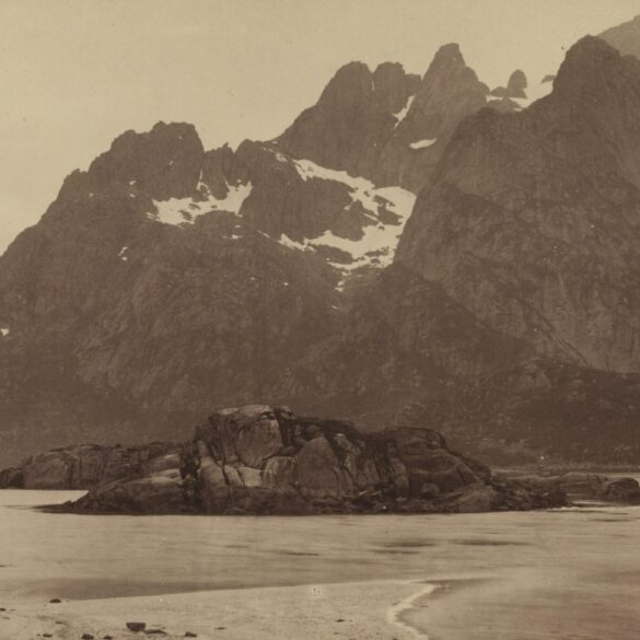 Braksæt-tinderne i Raftsund, Hadsel, Nordland (1864-89).