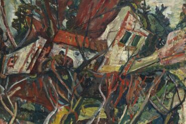 Landskap med røde tak (1919).