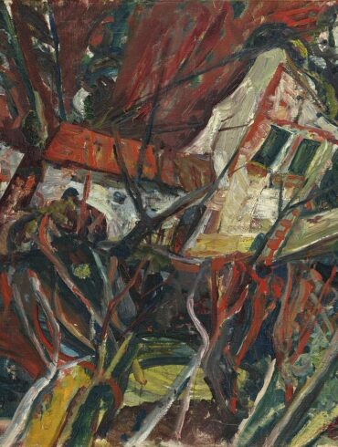 Landskap med røde tak (1919).
