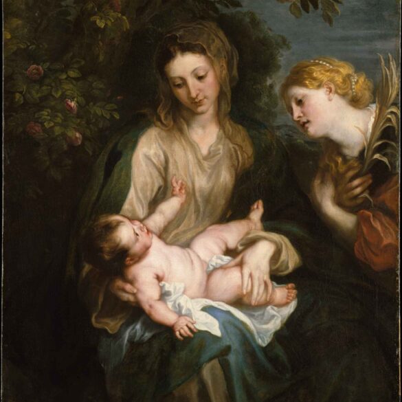 Madonna og barnet med den hellige Katharina av Alexandria (c.1630).