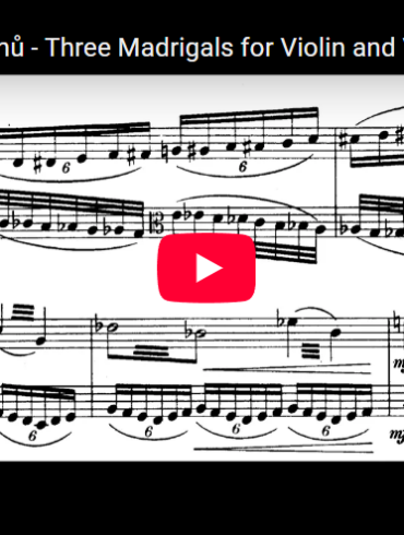 Mellemspil – Martinů: Tre madrigaler for fiolin og bratsj (1947).