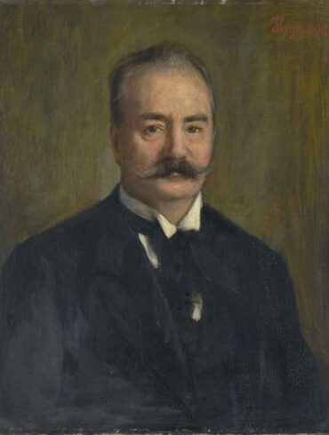 Portrett av komponisten Johan Svendsen (c.1890).