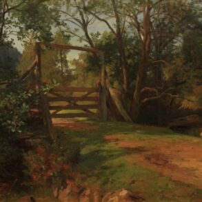 Skogparti fra Svanø i Sandefjord (1877).